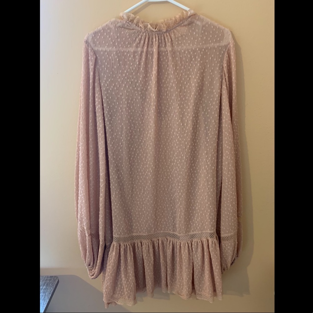 Keepsake Blush Shift Mini Dress